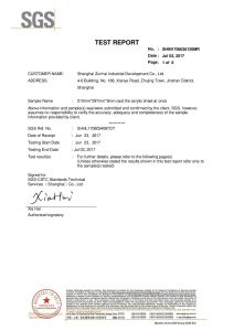 SGS Test Certificate EN