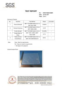 SGS Test Certificate EN