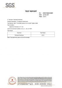 SGS Test Certificate EN