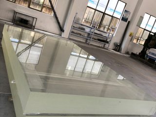 Transparent clear acrylic sheet cast thick plastic wall panel