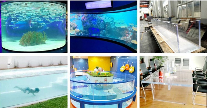  acrylic swimming pool panels